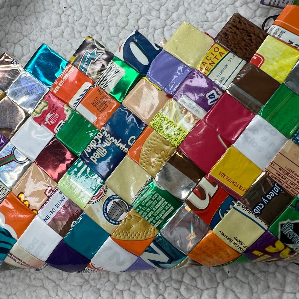Candy Wrapper Shoulder Zip Handbag - image 3
